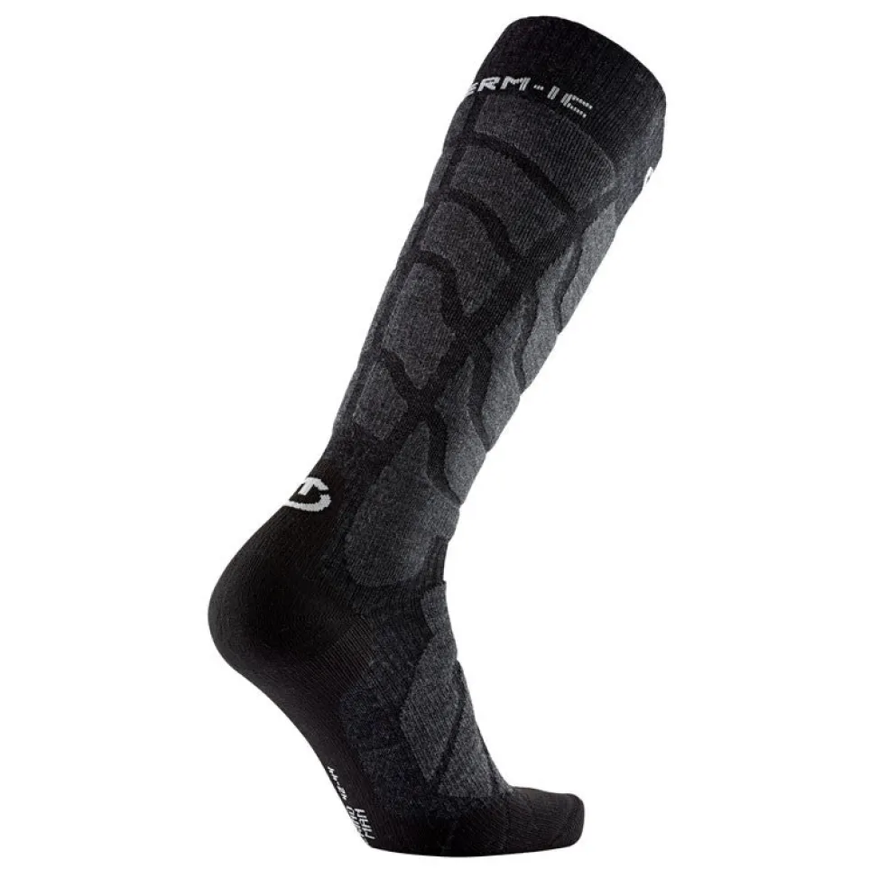Therm-ic Ski Socks - Ski Warm BK/GR Flash Sale