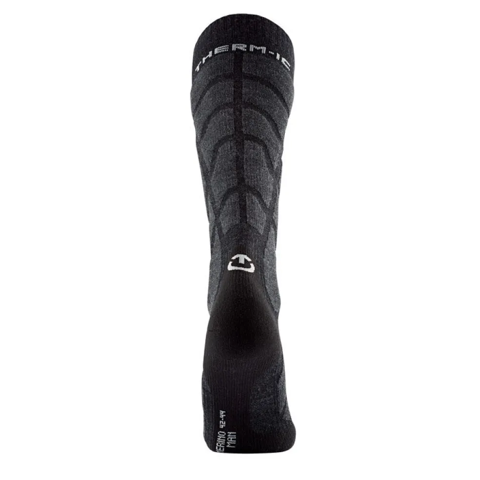 Therm-ic Ski Socks - Ski Warm BK/GR Flash Sale