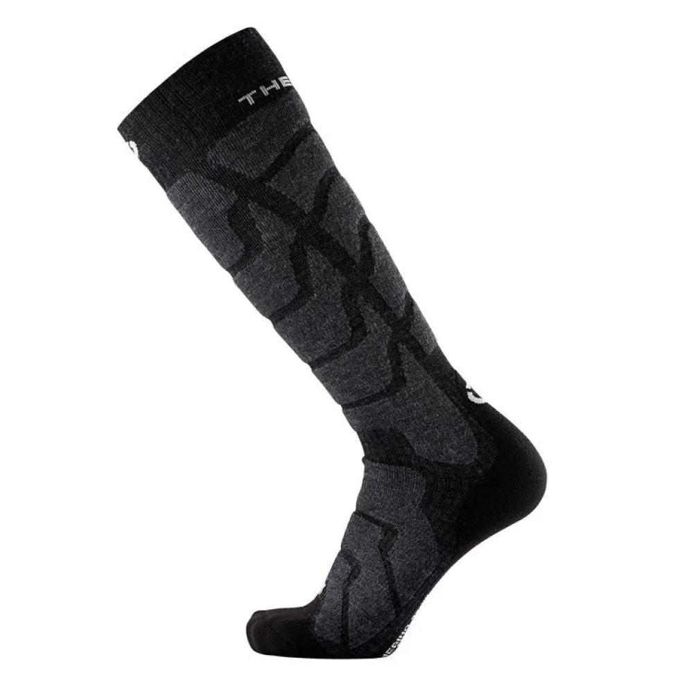Therm-ic Ski Socks - Ski Warm BK/GR Flash Sale