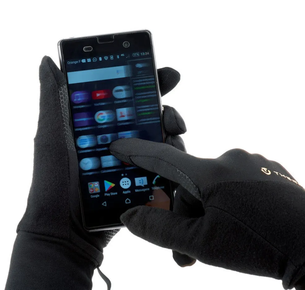 Therm-ic Thin tactile multi-activity gloves - Active Light Tech black New